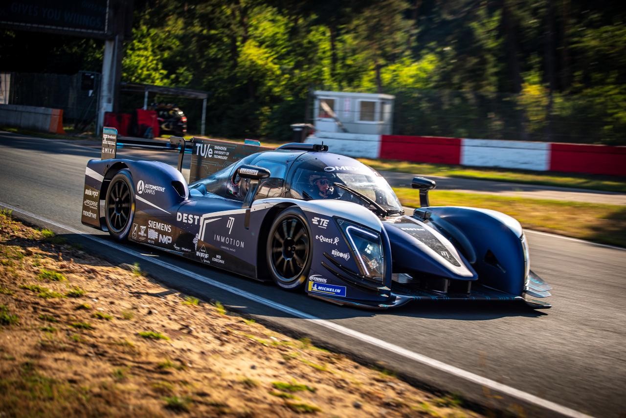 Fastest-Charging Electric Race Car Hits the Track at Circuit Zolder